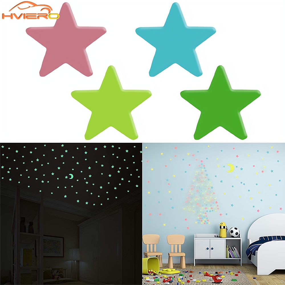 Glow In Dark Stars - 50/100X3 cm Yıldız Karanlıkta Glow Aydınlık