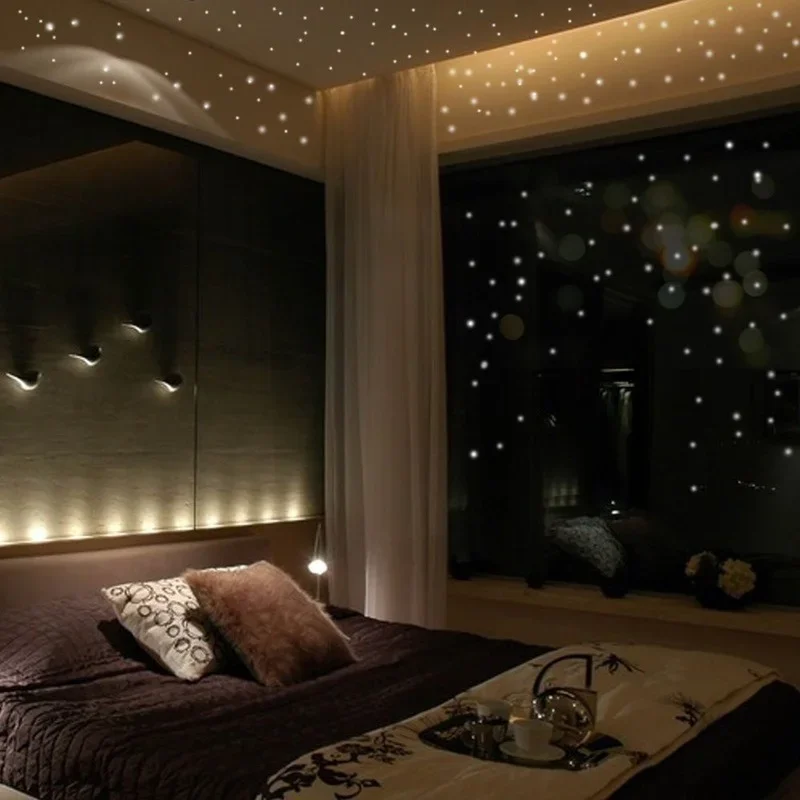 Glow In Dark Stars - Yeni 407 adet Aydınlık Duvar Çıkartmaları