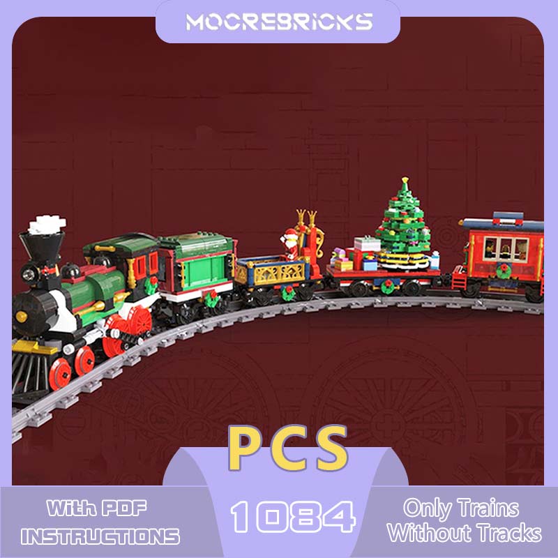 Popular Kids Xmas Toys - Popüler tuğla MOC kış noel motorlu