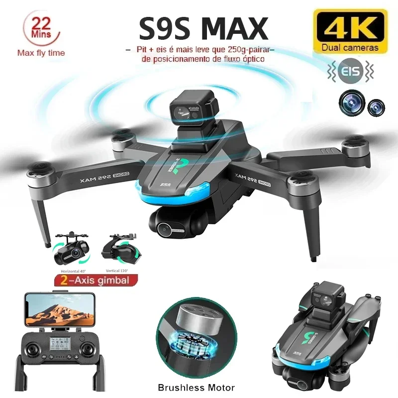 Rc Helicopter Mini - YENI S9S MAX MINI Drone 4K