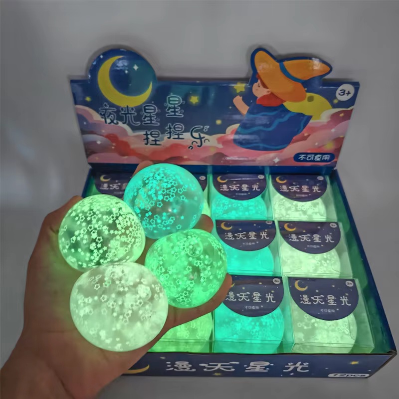 Glow In Dark Stars - Karanlıkta parlayan yıldızlar içeren maltöz dolgulu