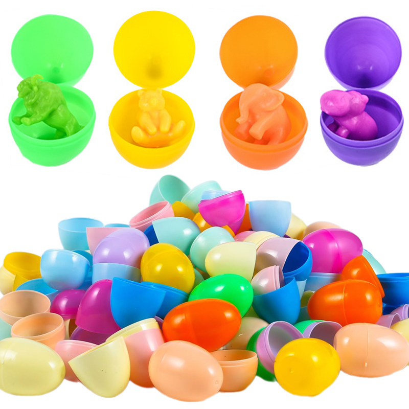 Kids Toys Packaging - 12/24 adet boş paskalya yumurtaları plastik