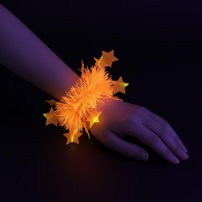 Glow In Dark Stars - Neon Işıltılı Yıldız Lei Seti UV