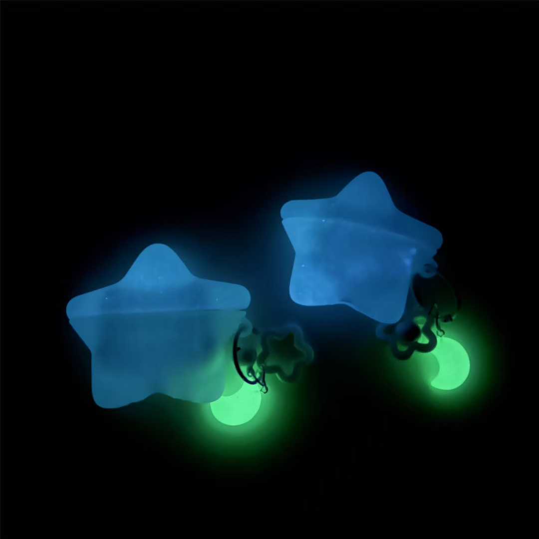 Glow In Dark Stars - Karanlıkta Parlayan Yıldız Silikon Kulaklık Kılıfı