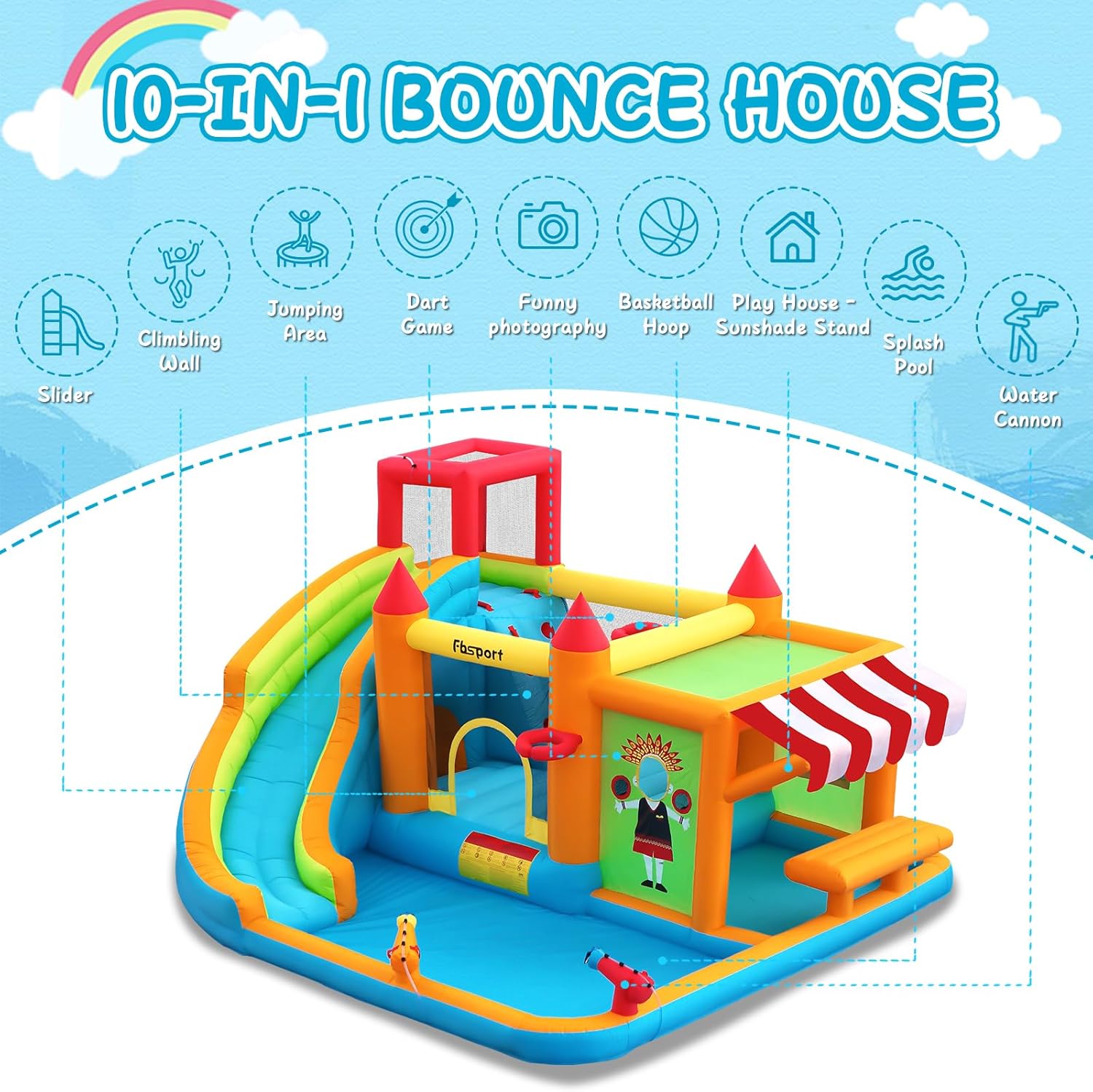 Şişme Oyun Evi Su Kaydırağı, Ç - Kids Toys House incelemesi ve fiyatı