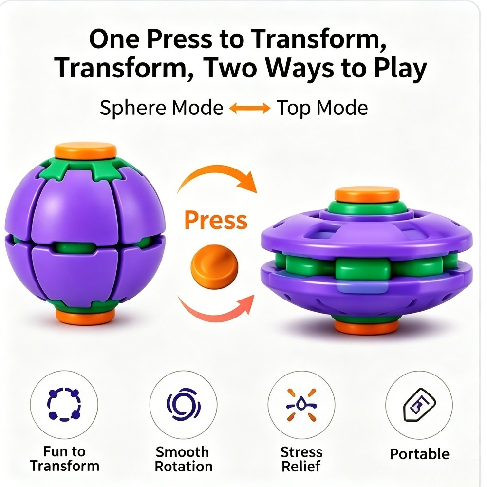 Dönüştürülebilir Fidget Spinne - Kids' Toy incelemesi ve fiyatı