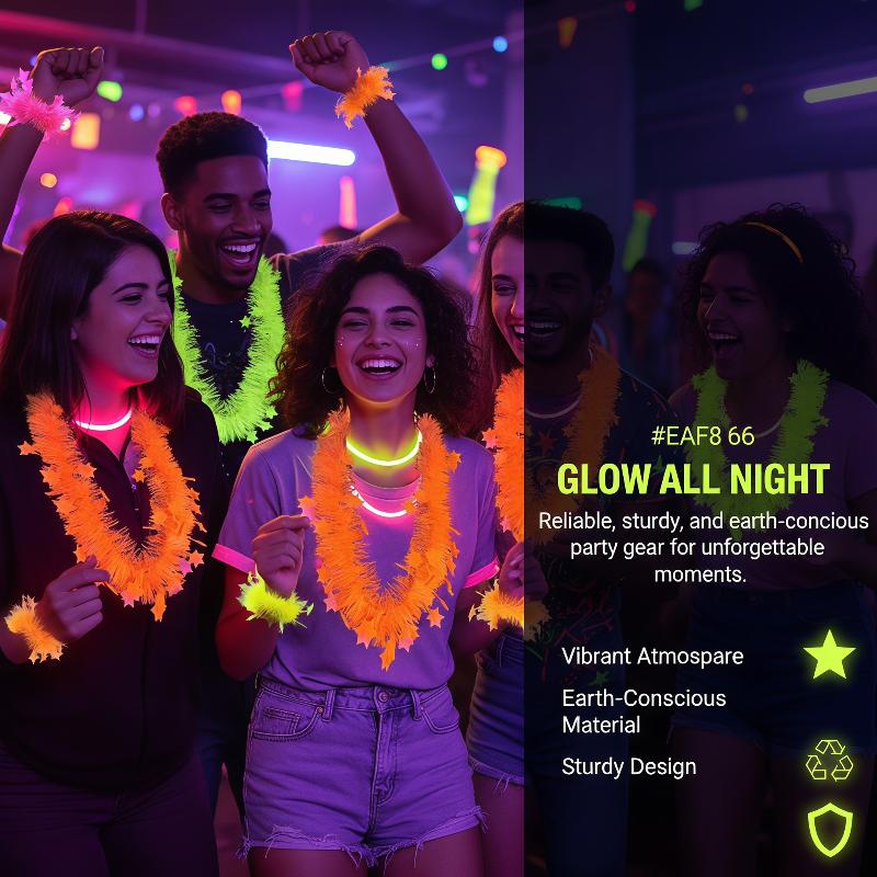 Neon Işıltılı Yıldız Lei Seti  - Glow In Dark Stars incelemesi ve fiyatı