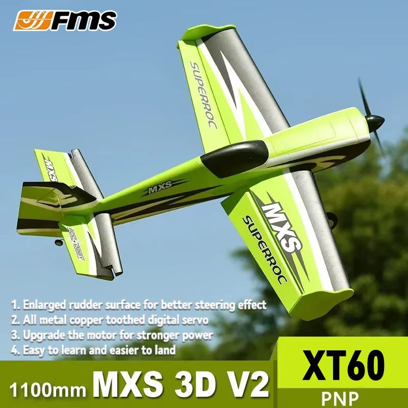 FMS Uçak Modeli 1100mm MXS V2  - Bubble Machine Outdoor incelemesi ve fiyatı